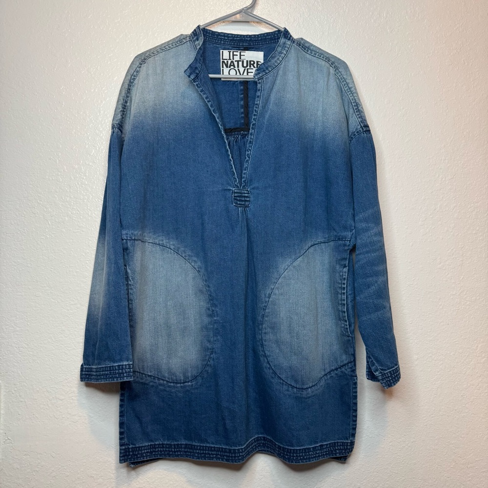 Freecity Marce Sailor Blues Popover With Pockets Size Large